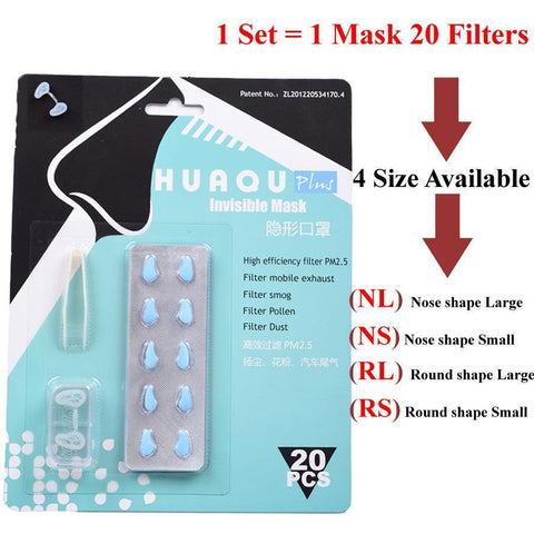 Nose Mask with Activated Carbon Filter